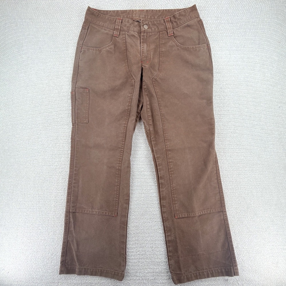 Red Ants Pants Womens 34x31 Brown Curvy Cut Double Knee Workwear Made In USA